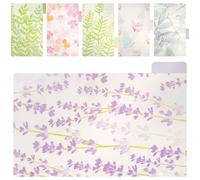BUGUUYO Intercalaires pour Organiser et Séparer Documents Classeurs et Dossiers Lot de 6 en Plastique Pp Transparent, Six Trous