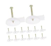 BUGUUYO Lot de 45 Punaises à Tête Ronde en Métal Blanc pour Fixation Murale, Solution Polyvalente et Maintien Sécurisé, pour Horloges et Porte-clés sur Mur ou Chaise