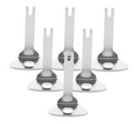 BUGUUYO Lot De 6 Clés De Réinitialisation pour Bouton d'urgence Et Interrupteur Alarme Incendie Clé Pompier Manuelle avec Trou De Fixation pour Maison Bureau Centre Commercial Sécurité