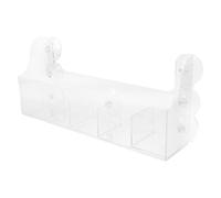 BUGUUYO Organisateur Étagère Réfrigérateur Acrylique Transparent avec Ventouses Séparateurs Inclus pour Rangement Épices Boissons et Condiments