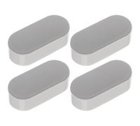 BUGUUYO Patin Abattant Wc en Plastique Amortisseur et Coussin Antidérapant, Lot de 4 Pièces pour Joints de Toilette Universels, Accessoire Wc pour Siège de Toilette Renforcé