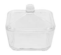 BUGUUYO Sucrier pour Sucre en Morceaux Facile à Nettoyer en Verre Transparent 300ml avec Couvercle, Design Élégant pour Café et Décoration Cuisine