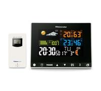 Buienradar BR700 - 3 en 1 Station météo avec capteur extérieur sans fil, noir