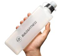 BUILD & FITNESS Bouteille d'eau incurvée pour ceintures de course, bouteille de course à hydratation, facile à utiliser, 300 ml
