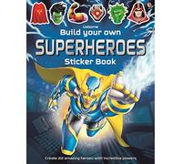 Créez vos super-héros — Livre d'autocollants 1 (Build Your Own Sticker Book) – Usborne