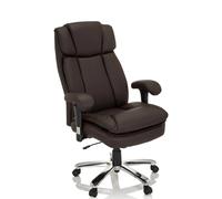 BUILDER XXL I | Similicuir - Siège pivotant XXL Marron Foncé