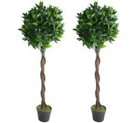 Buis artificiels en forme de boule, 120 cm, verts