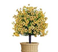 Buissons Artificiels | Buissons Printaniers Réalistes avec Pointes - Fleurs réalistes pour Jardin,pour Cour, Bureau, Fête des