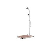 Buitendouche met bruine basis 220 cm aluminium3070781