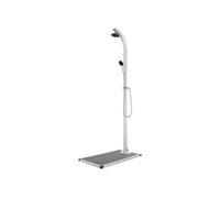 Buitendouche met grijze basis 220 cm aluminium3070796