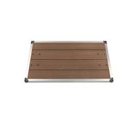 Buitendouchebak 110x62 cm HKC roestvrij staal bruin48204