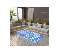 Buitenkleed ARAKIL 80x150 cm PP blauw en wit310444