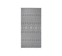 Buitenkleed met patroon platgeweven 100x200 cm blauw340836