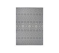 Buitenkleed met patroon platgeweven 120x170 cm blauw340837