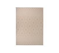 Buitenkleed met patroon platgeweven 200x280 cm bruin340868
