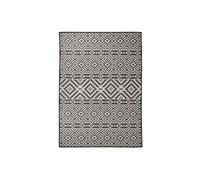 Buitenkleed met patroon platgeweven 200x280 cm zwart340854