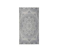 Buitenkleed met patroon platgeweven 80x150 cm blauw340827