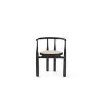 Bukowski Chaise de Salle à Manger Noir avec Canne Française