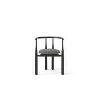 Bukowski Chaise de Salle à Manger Noire & Pur Lin 080