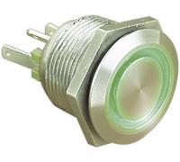Bulgin MPI002/28/GN MPI002/28/GN Bouton-poussoir antivandalisme 24 V/DC 0.05 A 1 x Off/(On) à rappel vert (Ø x L) 22 mm x 32.7 mm IP66 1 pc(s)