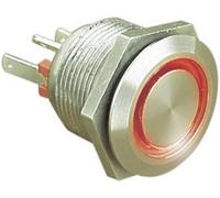 Bulgin MPI002/28/RD MPI002/28/RD Bouton-poussoir antivandalisme 24 V/DC 0.05 A 1 x Off/(On) à rappel rouge (Ø x L) 22 mm x 32.7 mm IP66 1 pc(s)