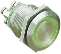Bulgin MPI002/TERM/GN MPI002/TERM/GN Bouton-poussoir antivandalisme 24 V/DC 0.05 A 1 x Off/(On) à rappel vert (Ø x L) 22 mm x 31 mm IP66 1 pc(s)
