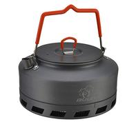 Bulin Bouilloire Camping - 1,6 L, bouilloire ultralégère en aluminium anodisé dur, pour maison, camping, trekking, randonnée, pique-nique, (fond à échangeur de chaleur)