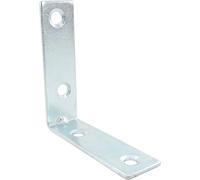 Bulk Hardware BH00026 Paquet de 20 Équerres d'angle plaquées 50 mm Zinc Brillant