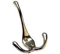 Bulk Hardware BH00830 Patère chapeau Laiton avec veste triple