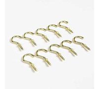 Bulk Hardware BH01116 Crochets à vis électro-Laiton, 32 mm, Set de 15 Pièces