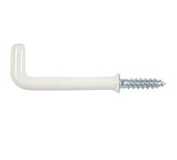 Bulk Hardware BH01172 Crochet Plastifié pour placard, Set de 10 Pièces