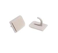 Bulk Hardware BH01995 Crochet de support central adhésif pour fenêtres en UPVC, Set de 10 Pièces