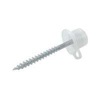 Bulk Hardware BH02183 Vis de toiture avec embout et rondelle en Plastique transparent, Set de 10 Pièces