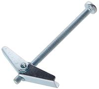 Bulk Hardware BH02599 Paquet de 10 Chevilles à ressort avec ailettes M5 x 75 mm avec vis d'assemblage