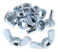 Bulk Hardware BH02780 Ecrou à oreilles M8 plaqué au zinc brillant, Set de 15 Pièces