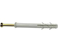 Bulk Hardware BH02833 Fixation de cadre de type vis avec cheville en Nylon, Set de 12 Pièces