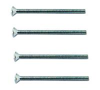 Bulk Hardware BH03664 Vis pour prise électrique plaquée au zinc, Set de 20 Pièces