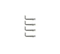 Bulk hardware bh0444813mm plaqué zinc brillant commode crochet