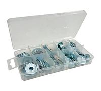 Bulk Hardware Bh06560 Assortiment de Penny Garde-boue réparation Rondelles dans une mallette de transport 10 compartiments.