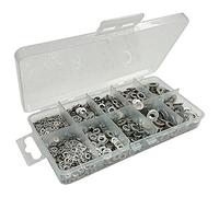 Bulk Hardware Bh06562 Assortiment de qualité Marine plate en acier inoxydable AISI 316 Rondelles dans une mallette de transport 10 compartiments.