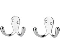 Bulk Hardware Crochet double Bh04887 Chromé, Lot de 2 pièces