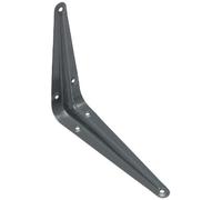 Bulk Hardware London Style Lot de 20 équerres embouties Gris 100 x 75 mm
