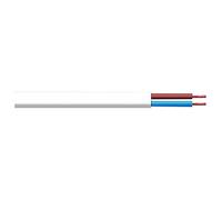 Bulk Hardware TM BH01451 Câbles 2 conducteurs terre, Blanc