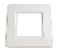 Bulk Hardware TM BH02806 Plaque de commutation carrée, Blanc, 150 mm