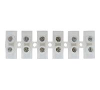 Bulk Hardware TM BH03482 Borne/Connecteur 30 A, Blanc, Set de 5 Pièces