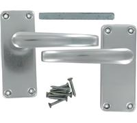 Bulk Hardware TM BH03659 Ensemble de verrou en Aluminium brillant, Blanc, 100 mm