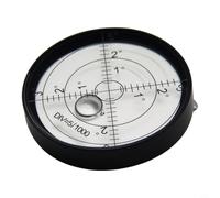 Bulle de Niveau Ronde Acier , pour Réglage Appareils Bulle de(D) | Pour Réglage pour précis, Liquide Vert , pour idéal Artisans, Métal pour durable, Taille 60x10mm