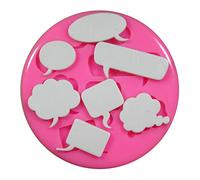 Bulles dans vos propres mots Moule en silicone Moule pour décoration gâteau glaçage pour gâteau Sugarcraft outil de fées Blessings