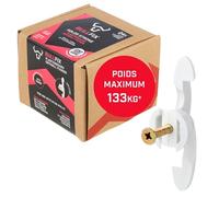Bullfix Kit "Extra" Cheville Placo Charge Lourde Façon Cheville Molly, Kit d'Ancrage avec Vis Placo pour Murs en Plaque de Platre pour Murs à Colombage, Supporte Jusqu'à 133kg - Pack de 24 Fixations