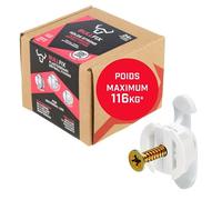 Bullfix Kit "Universel" Cheville Placo Charge Lourde Façon Molly, avec Vis en Plaque de Platre Creux, Cloisons Sèches, Murs à Colombage - Pack de 24 Fixations